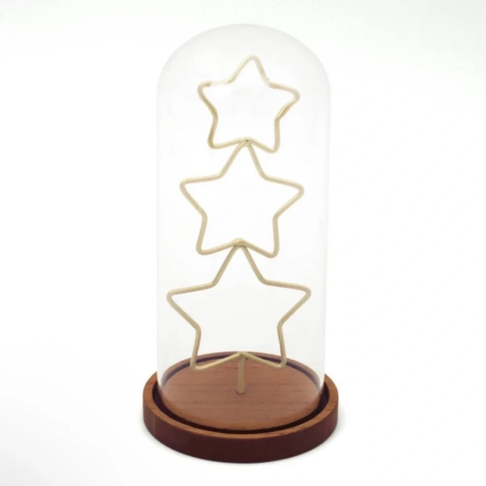 New! Target Bullseye Playground Stacked Gold Stars Cloche Tree